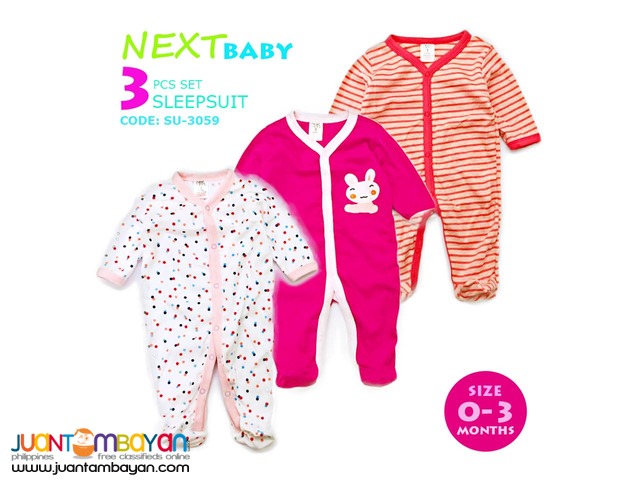 BABY FROG SUIT - BABY SLEEP SUIT SET OF 3