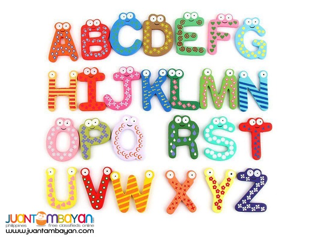 WOODEN MAGNET - LETTER MAGNET / NUMBER MAGNET