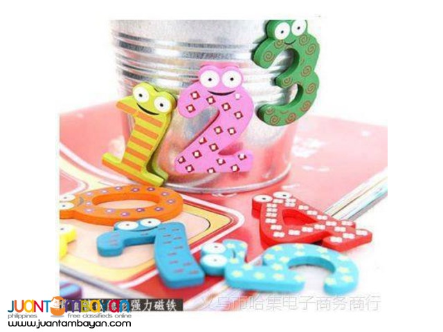 WOODEN MAGNET - LETTER MAGNET / NUMBER MAGNET