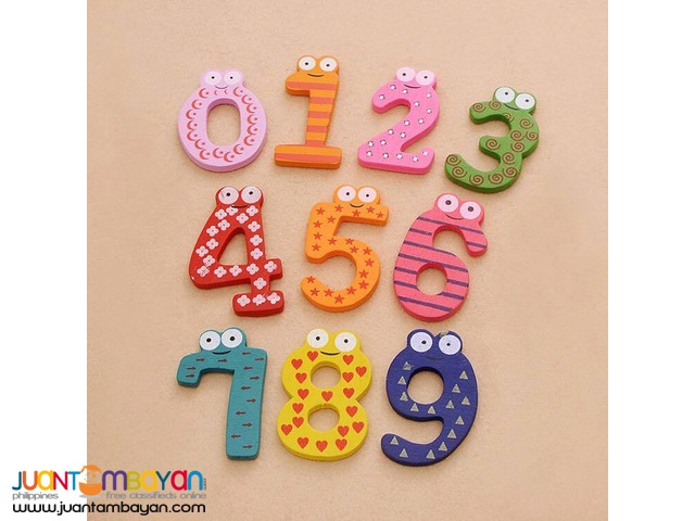 WOODEN MAGNET - LETTER MAGNET / NUMBER MAGNET