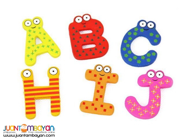 WOODEN MAGNET - LETTER MAGNET / NUMBER MAGNET