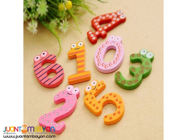WOODEN MAGNET - LETTER MAGNET / NUMBER MAGNET