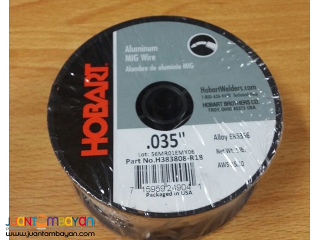 Hobart Aluminium-Schweißdraht ER5356 – 1 Pfund (0,45 Kg), 0,030 Zoll (0,8 Mm) – Für Aluminium Der 5000er Serie, Korrosionsbeständig, Made In USA