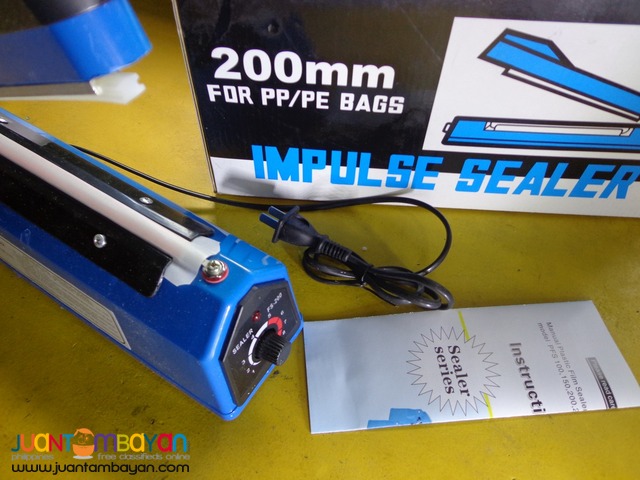 Impulse sealer for plastic 200mm 7.8 inches long