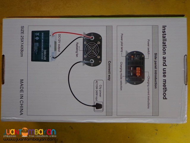 digital automatic car battery smart charger 20a 12v 24v