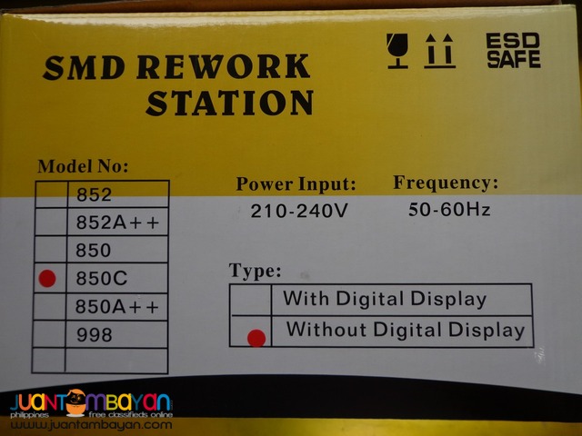 aeolus 850c smd rework station hot air