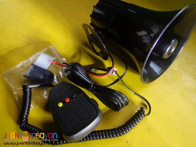 car motorcycle 3 tone electronic siren with mic