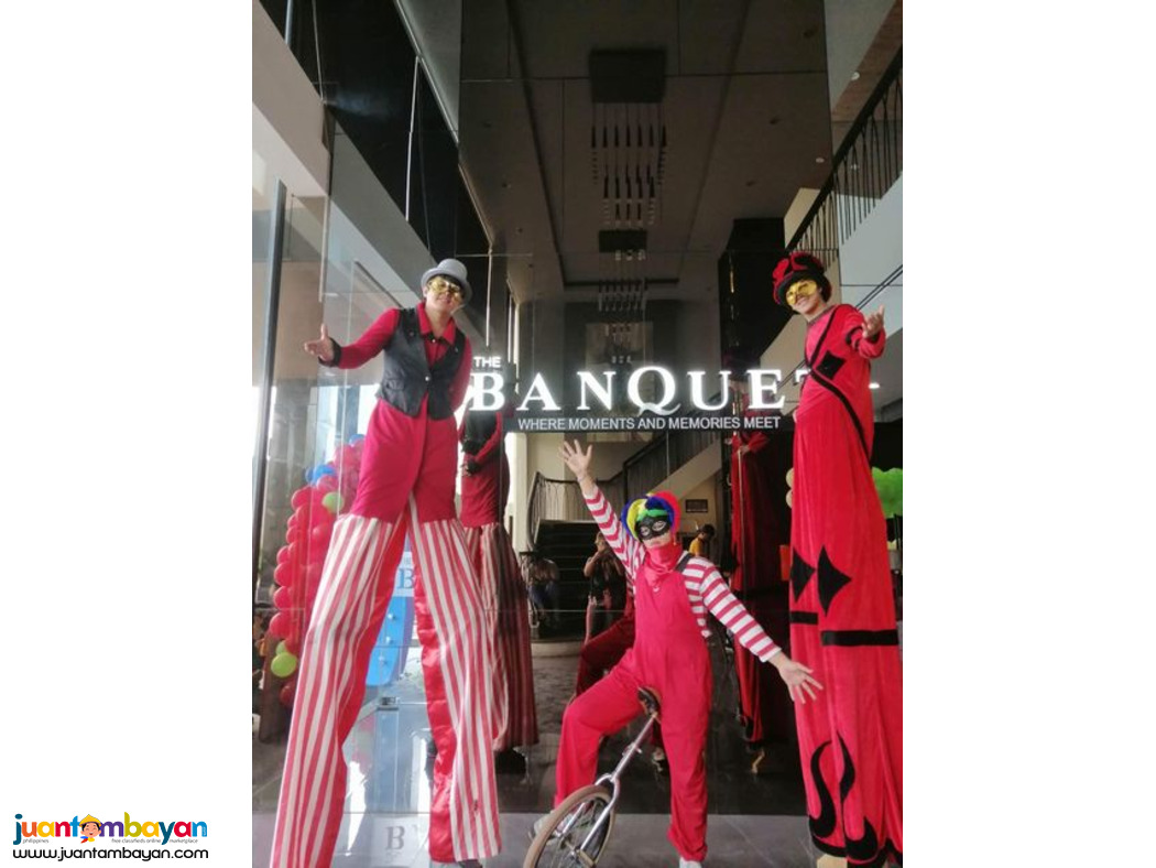 Unicyclist, roaming performers, Family day, School event, mall show