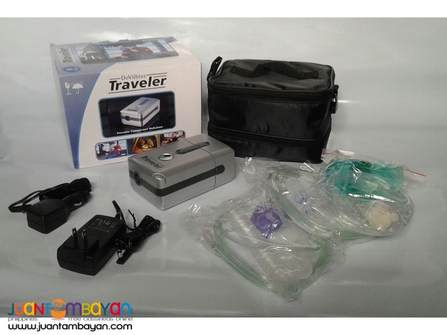 DEVILBISS RECHARGEABLE TRAVELER PORTABLE COMPRESSOR NEBULIZER