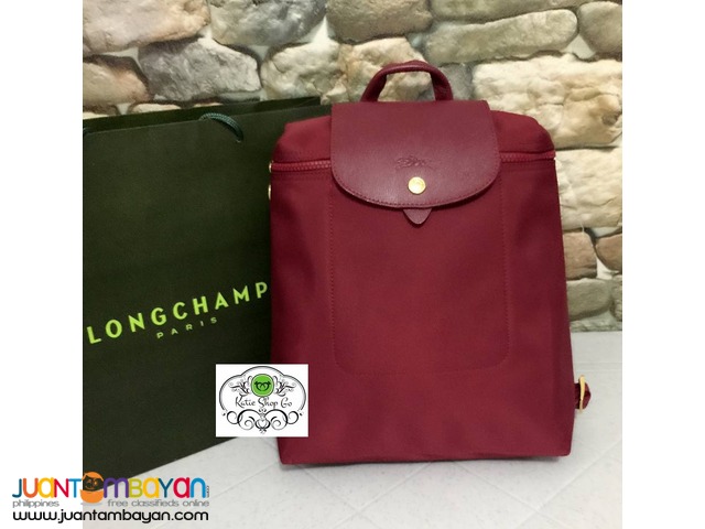 Authentic longchamp backpack clearance