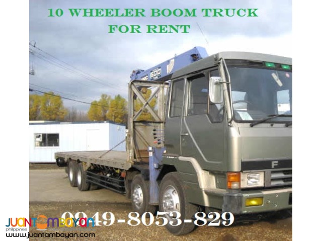 Boom truck for rent
