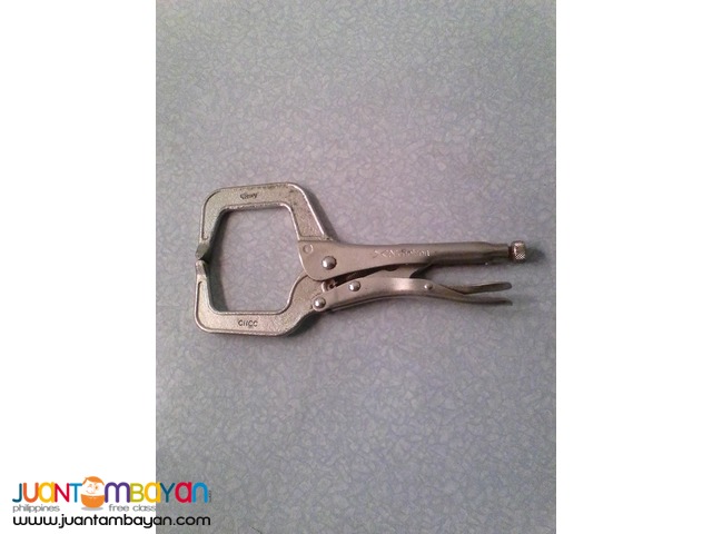 Nicholson Locking C-Clamp with Regular Tips