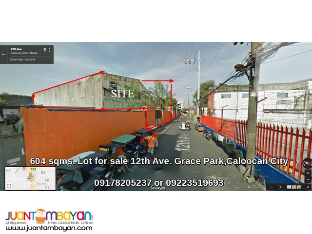caloocan city commercial industrial lot for sale near monumento