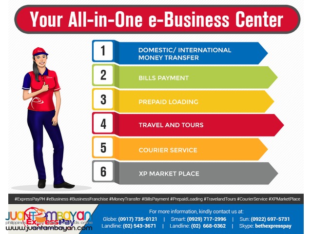 Bayad Center Franchising Business Expresspay 8 in 1 Services