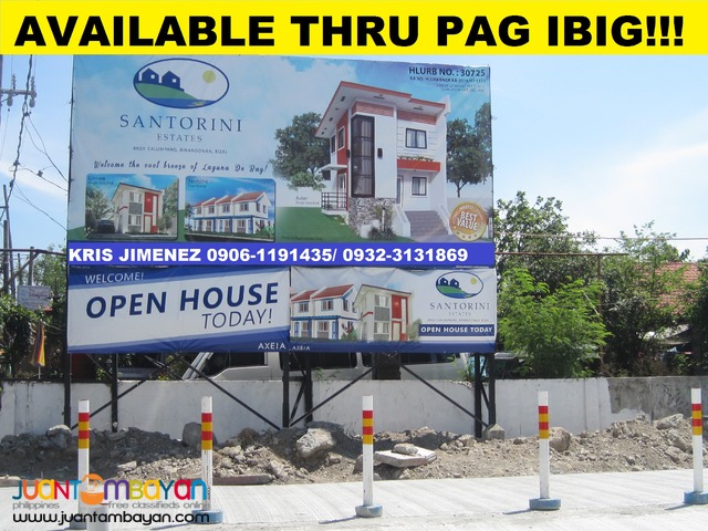 SANTORINI ESTATES BINANGONAN THRU PAG IBIG 