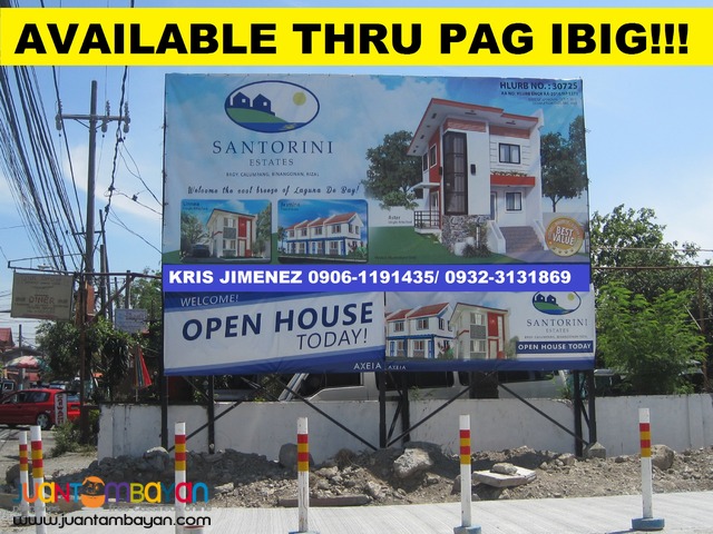 SANTORINI ESTATES BINANGONAN THRU PAG IBIG 