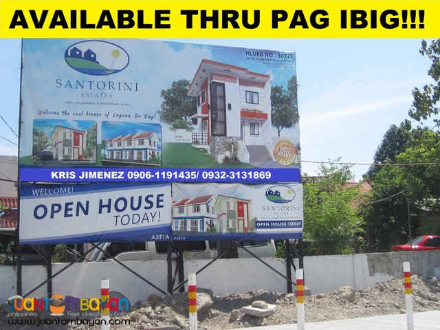 SANTORINI ESTATES BINANGONAN THRU PAG IBIG 