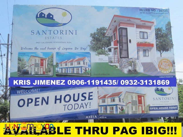 SANTORINI ESTATES BINANGONAN THRU PAG IBIG 