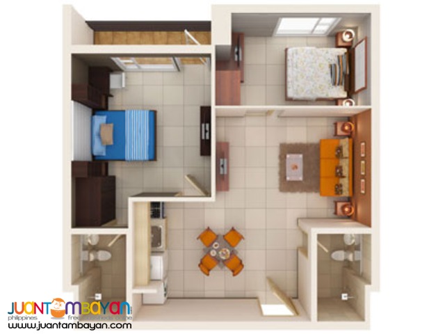 2 Bedrooms (50.29 sqm) Vista Shaw Condo in Mandaluyong 