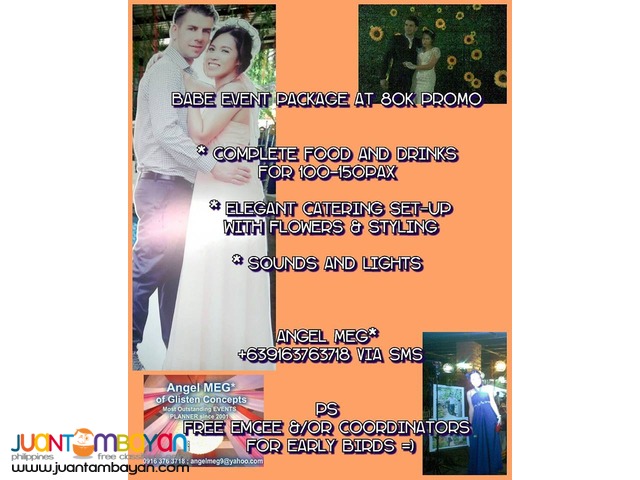 Complete Event Package for your Dream Wedding or Birthday =)
