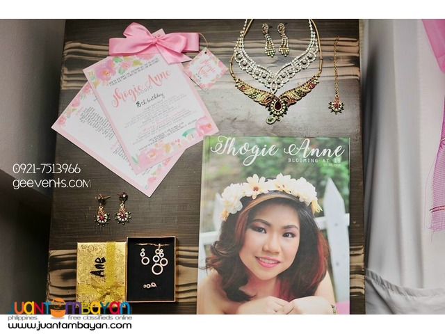 Modern Glam Vintage Classy  Debut packages