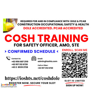 PCAB COSH AMO COSH STE DOLE COSH Construction Safety officer
