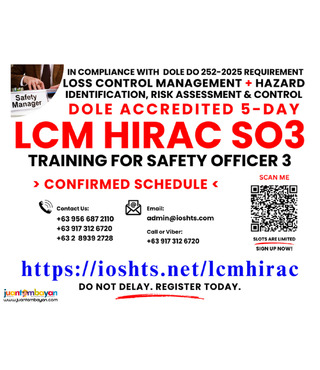 SO3 LCM Loss Control Management HIRAC DOLE Accredited SO3 Training