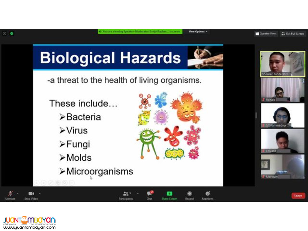 Online LCM HIRAC Training Online SO3 Training DOLE Accredited Online