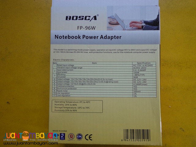 UNIVERSAL LAPTOP NOTEBOOK CHARGER ADAPTER POWER SUPPLY