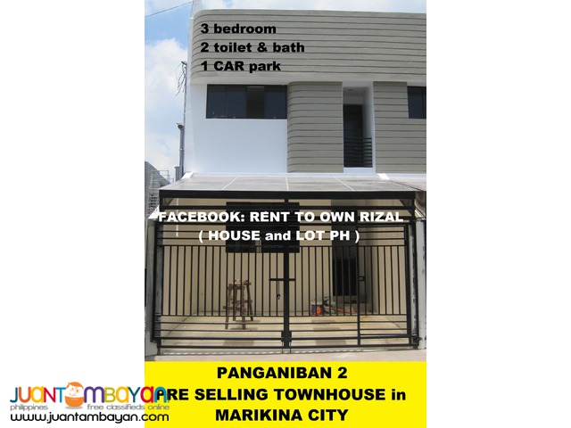 PANGANIBAN TOWNHOMES 2 for sale marikina city
