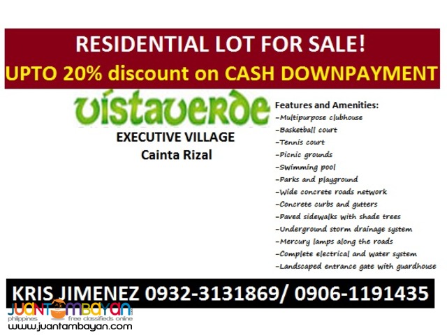 VISTA VERDE EXECUTIVE VILLAGE CAINTA