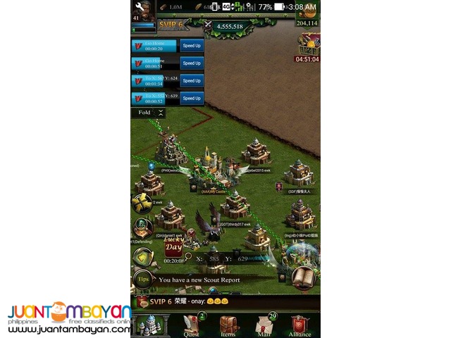 clash of kings level p6 castle