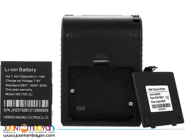 Bluetooth Mini Portable Thermal POS Printer 58mm Android and IOS