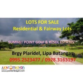 lot for sale in lipa with great view of mountain & golf course