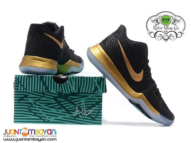 Nike Kyrie 3 MENS Basketball Shoes - Black Gold