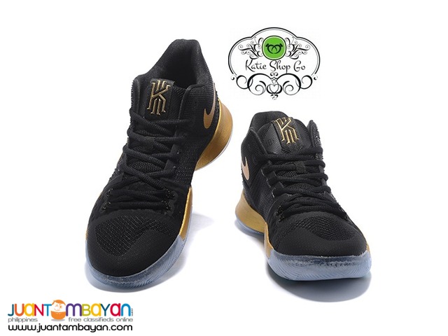 Nike Kyrie 3 MENS Basketball Shoes - Black Gold