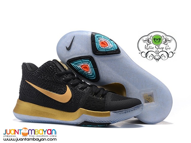 Nike Kyrie 3 MENS Basketball Shoes - Black Gold