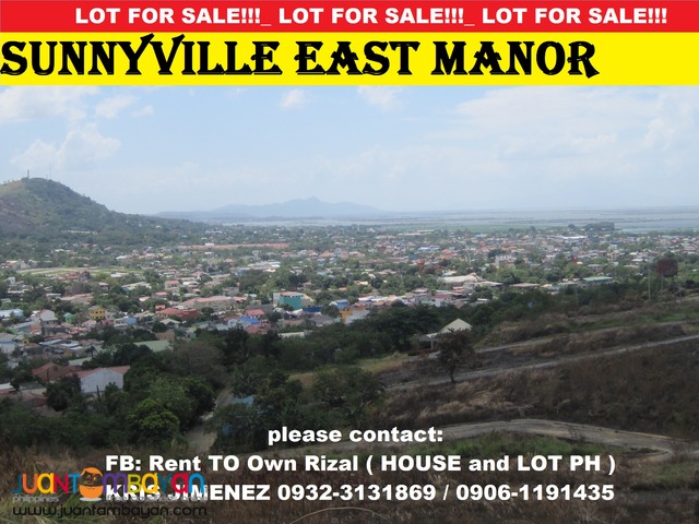 ANGONO RIZAL RESIDENTIAL LOT at SUNNYVILLE EAST MANOR