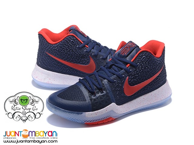 Nike Kyrie 3 MENS Basketball Shoes - Dark Blue Red Shoes