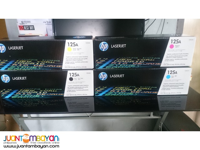 HP toner colored HP125A CB541A for sale compatible