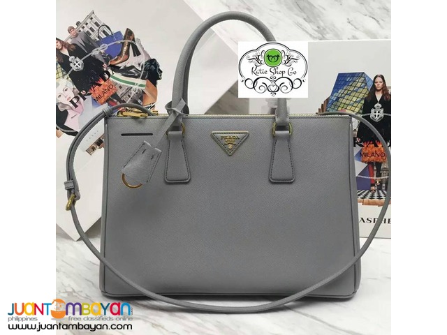 gray prada bag