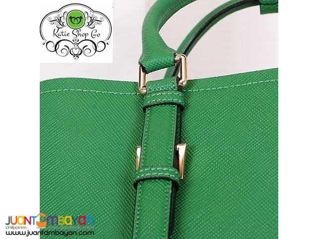 PRADA SAFFIANO TOTE BAG - PRADA BAG WITH SLING - green