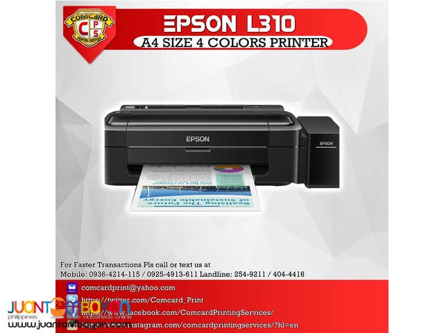 Epson L310 Printer Only with CISS and INK