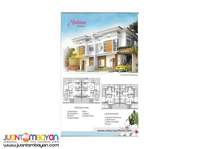 House Duplex 2-Storey for as low as P25,692.93k monthly amort 