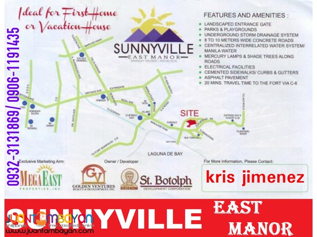 SUNNYVILLE LOT FOR SALE IN ANGONO