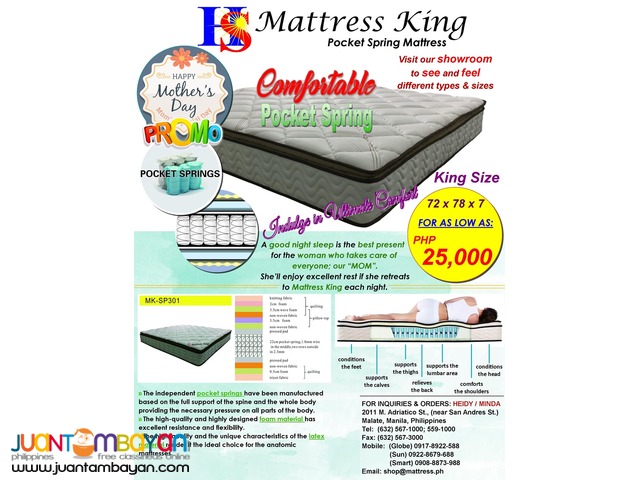 HS Mattress King – Mother’s Day Promo