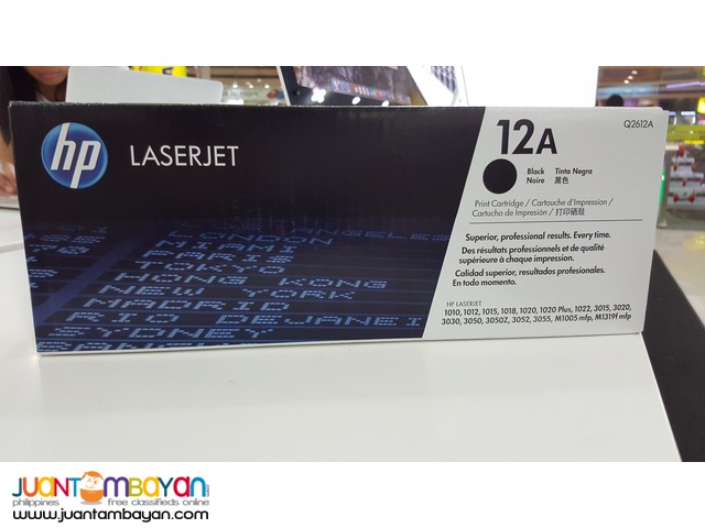 HP toner black Q2612A 12A for sale genuine