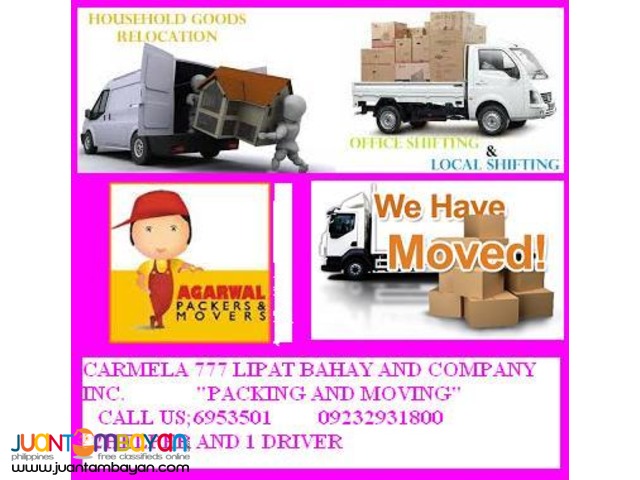CARMELA MOVERS AND TRUCKING COMPANY INC. CARMELA MOVERS AND TRUCKING COMPANY INC.