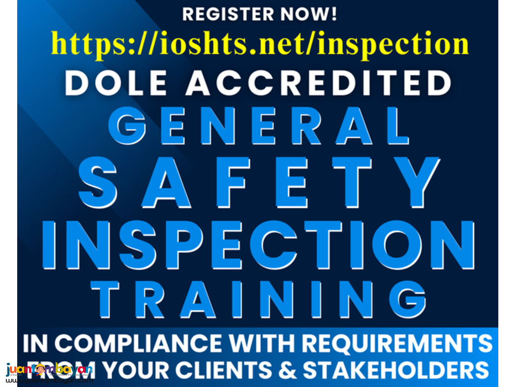 General Safety Inspection Training DOLE Accredited Training