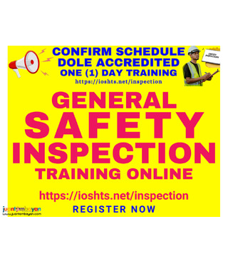 Online General Safety Inspection Training DOLE Accredited Safety